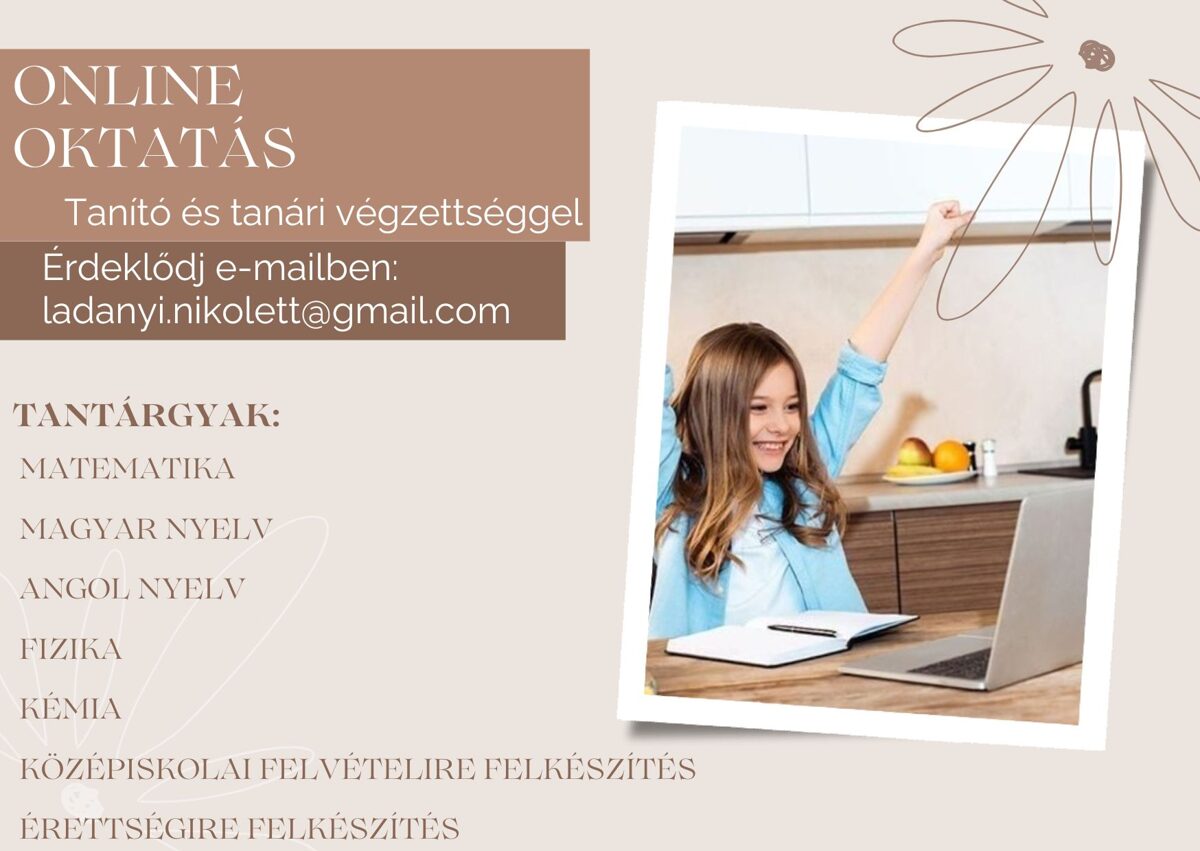 #matematika #angol #magyar #korrepetálás #érettségire felkészítés #angol nyelvvizsga #kémia #fizika